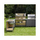 Ready To Assemble Stainless Steel Kitchen Cabinet Outdoor Corrosion Resistant